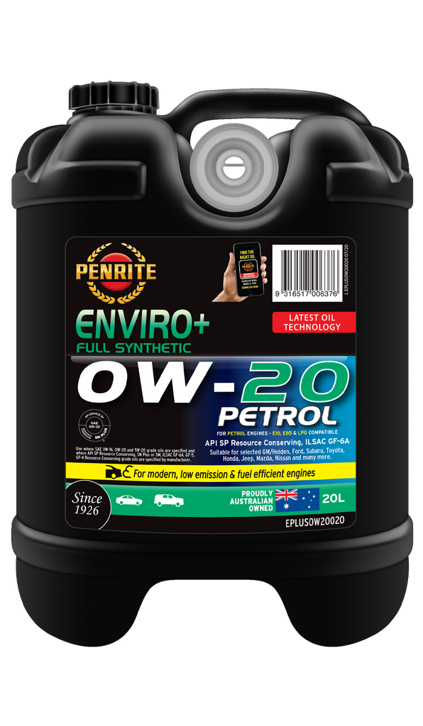 Penrite Enviro+ 0W-20 Engine Oil Box 20L - EPLUS0W20020BOX
