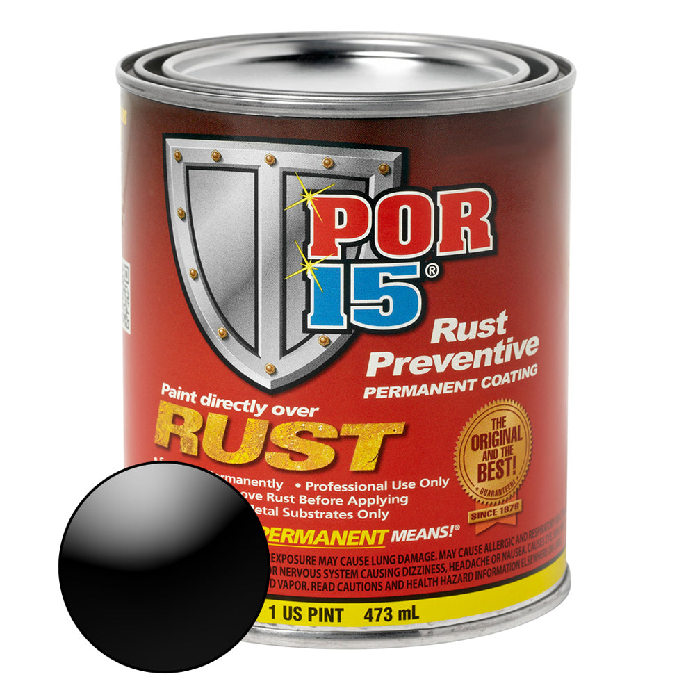 POR-15 Gloss Black Rust Preventive Paint  - 473 ML - POR45008