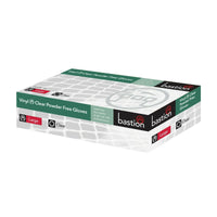 Bastion Vinyl Powder Free Large Clear Gloves
