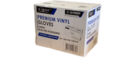 Capri Vinyl Pre-powdered large blue Gloves C-GV0009
