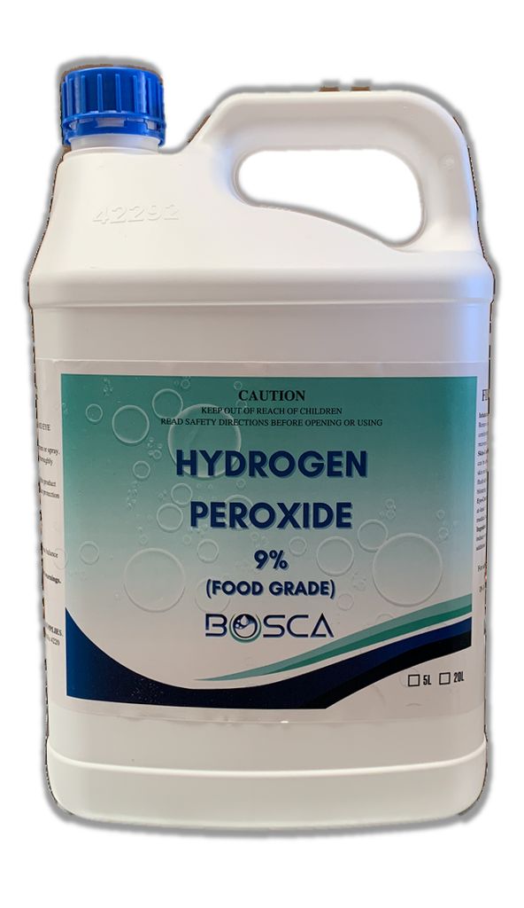 Food Grade Hydrogen Peroxide 9% - Bosca Chemicals