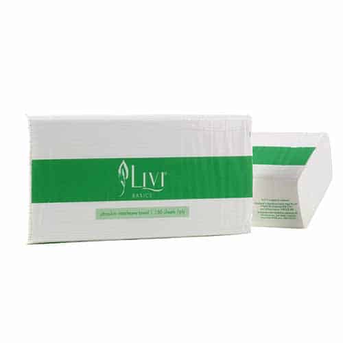 Livi  Basics ultraslim towel 1ply 150sheets  7201
