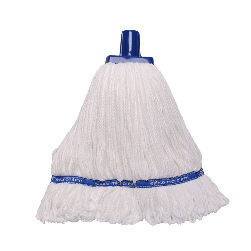 Sabco Professional 350g Premium Grade Microfibre Round Mop Head Blue - Bosca Chemicals & Cleaning Supplies