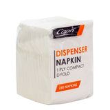Napkins - Dispenser 1 Ply Compact D Fold White Dispenser -C-ND0151