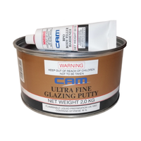 CAM Ultra Fine Glazing Putty 2KG + Hardener CUPS2
