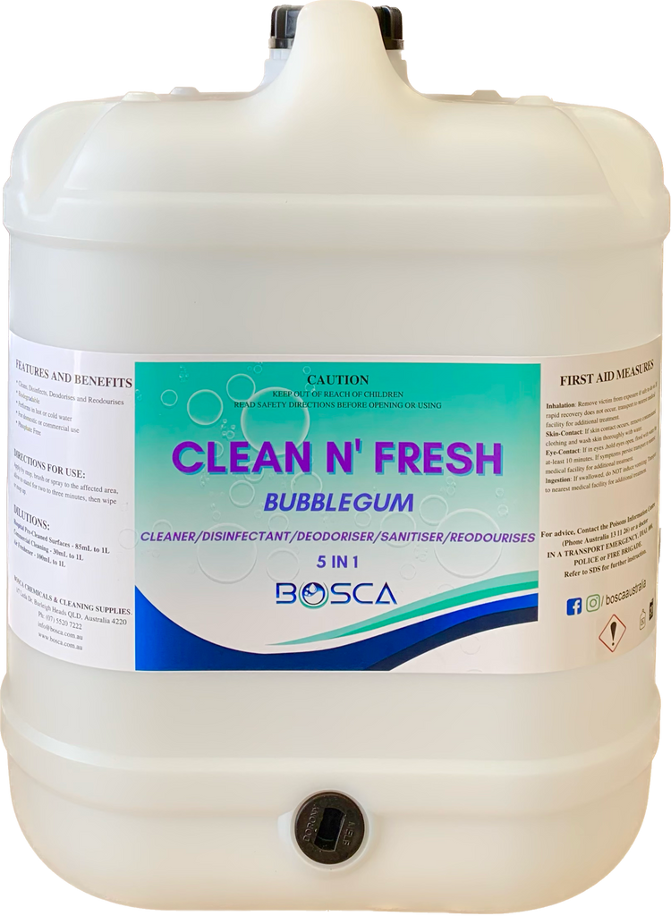 Fyrefresh For Clean Clean N' Fresh 5IN1 Disinfectant And Cleaner 20L - Bubblegum