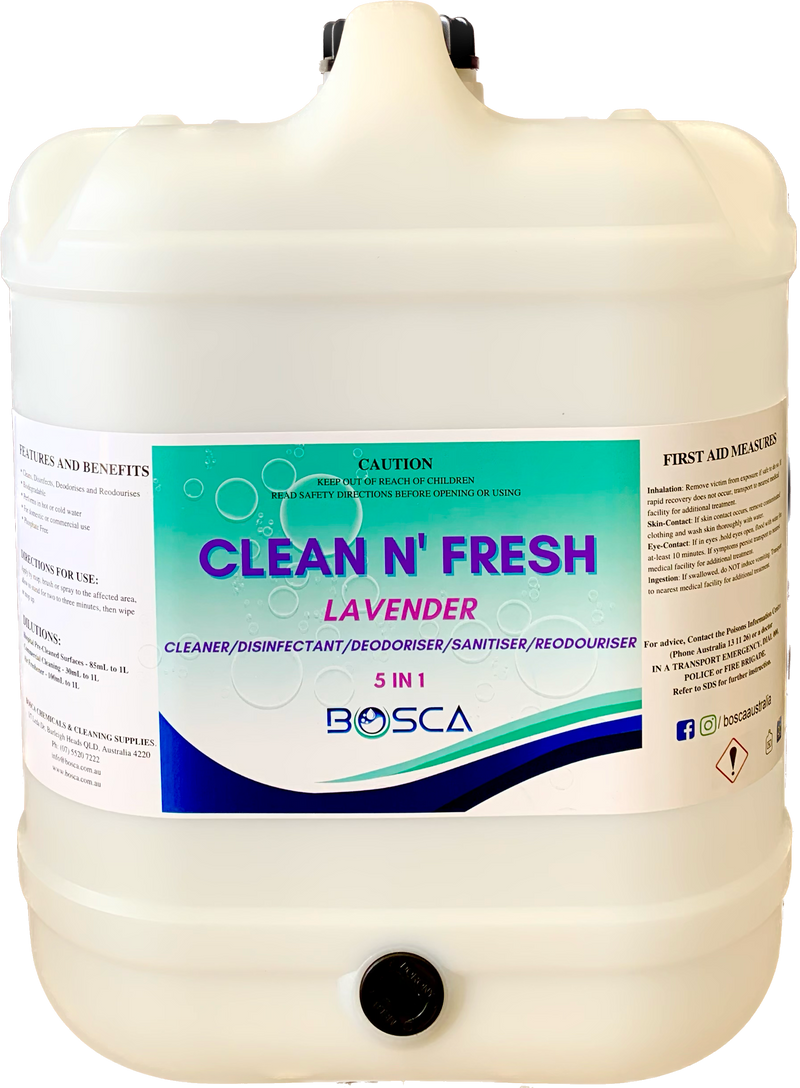 Clean N' Fresh 5IN1 Disinfectant And Cleaner 20L - Lavender