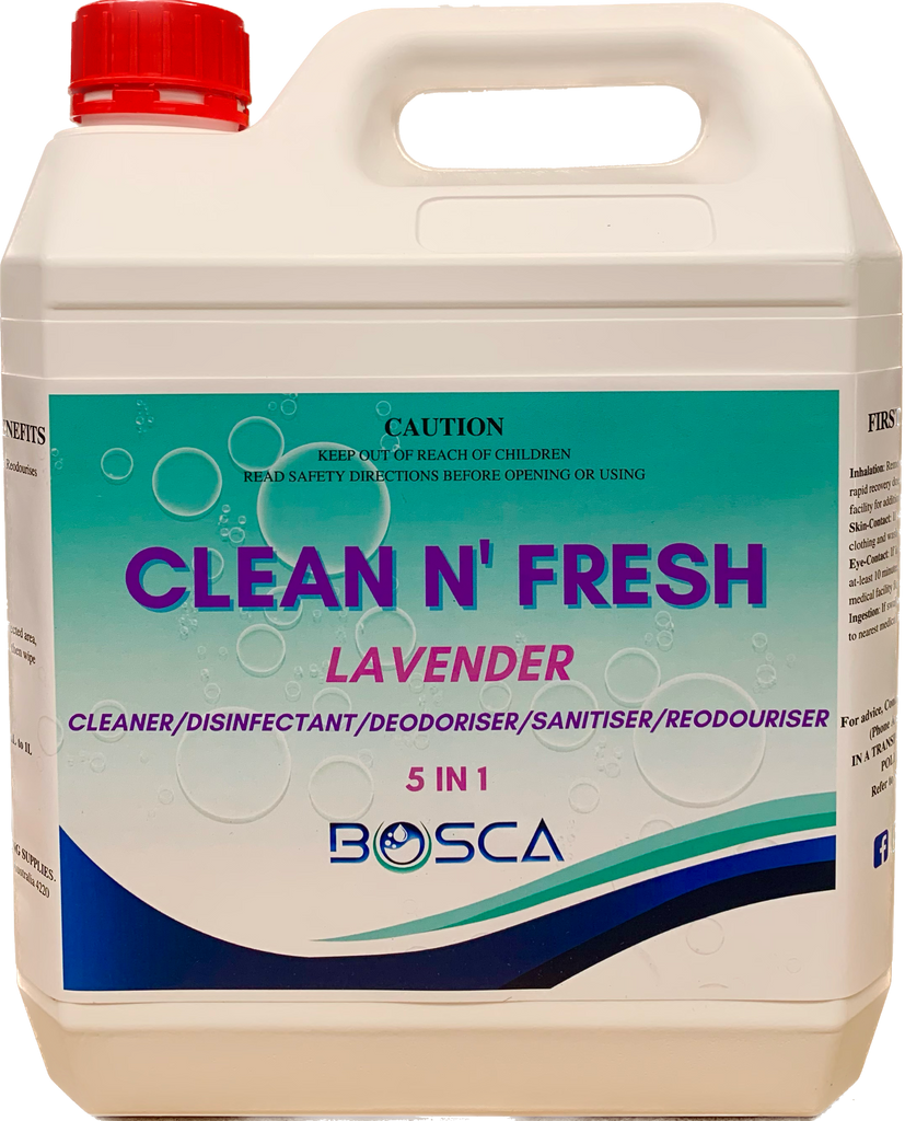 Clean Fresh Solutions Clean N' Fresh 5IN1 Disinfectant And Cleaner 4L - Lavender