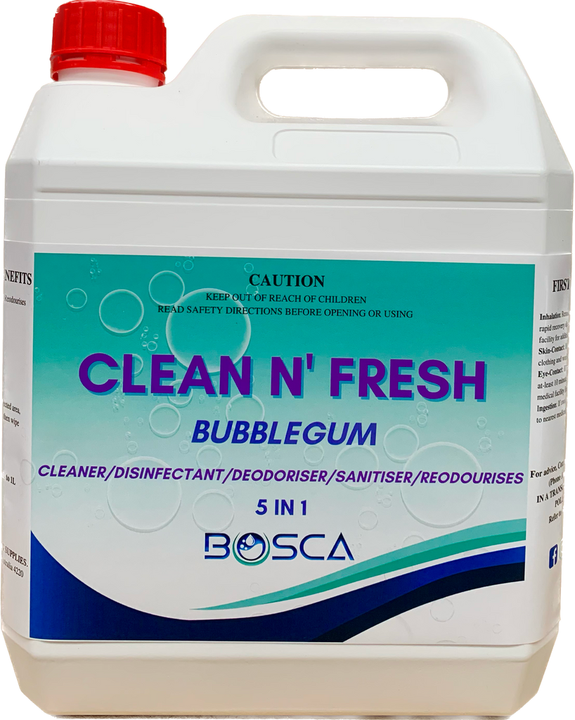 Clean Fresh Solutions Clean N' Fresh 5IN1 Disinfectant And Cleaner 4L - Bubblegum