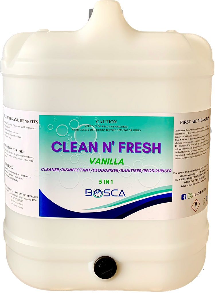 Clean Fresh Solutions Clean N' Fresh 5IN1 Disinfectant And Cleaner 20L - Vanila
