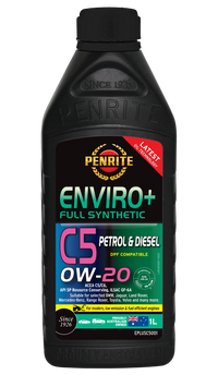Penrite Enviro+ C5 SAE 0W-20 Synthetic Engine Oil 1L - EPLUSC5001