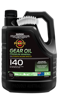 Penrite Gear Oil 140 SAE 140 Mineral Gear & Differential Oil 2.5L - GO1400025