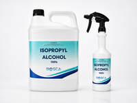 100% Isopropyl Alcohol Isopropanol Rubbing Alcohol 5L + Empty Bottle Free Shipping!!