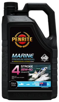Penrite Marine Inboard 4 Stroke Oil 25W-40 5L (Mineral) - MAR25W40005