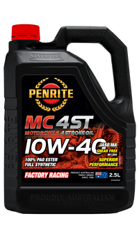 Penrite MC-4ST 4 Stroke Oil Full Synthetic 10W-40 2.5L - MC410W400025