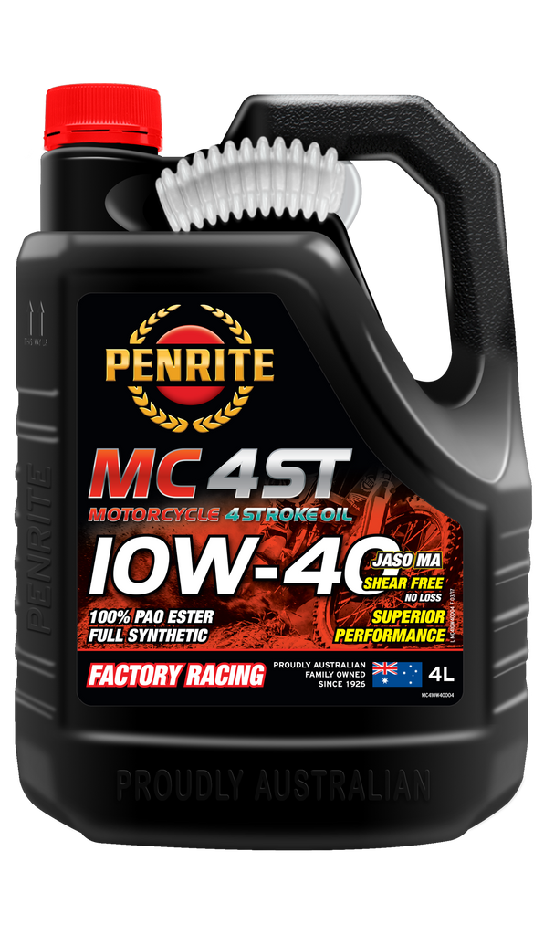 Penrite MC-4ST 10W-40 100% Pao & Ester 4L - MC410W40004