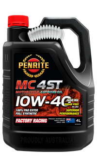 Penrite MC-4ST 10W-40 100% Pao & Ester 4L - MC410W40004