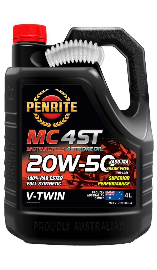 Penrite MC-4ST V Twin 20W-50 100% Pao & Ester 4L - MC4VT20W50004