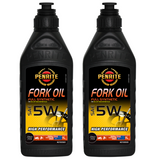 2 X Penrite MC Fork Oil 5W (Full Synthetic) 1L - MCFO05001 (Twin Pack)
