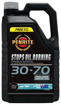 Penrite Stops Burning 30-70 Engine Oil 5L - PMO30005