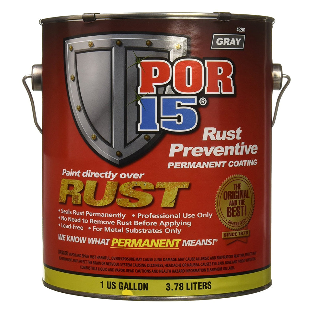 POR-15 Grey Rust Preventive Paint - 3.78 L - POR45201