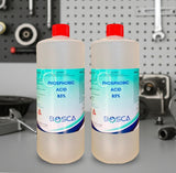 2 x 85% Phosphoric Acid 1L - Food Grade Orthophosphoric Rust Remover (Twin Pack)