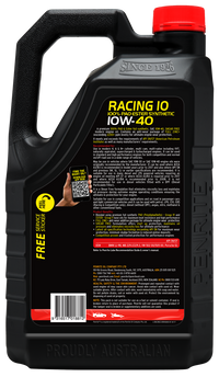 Penrite 10 Tenths Racing 10W-40 Engine Oil 5L - RACING10W40005