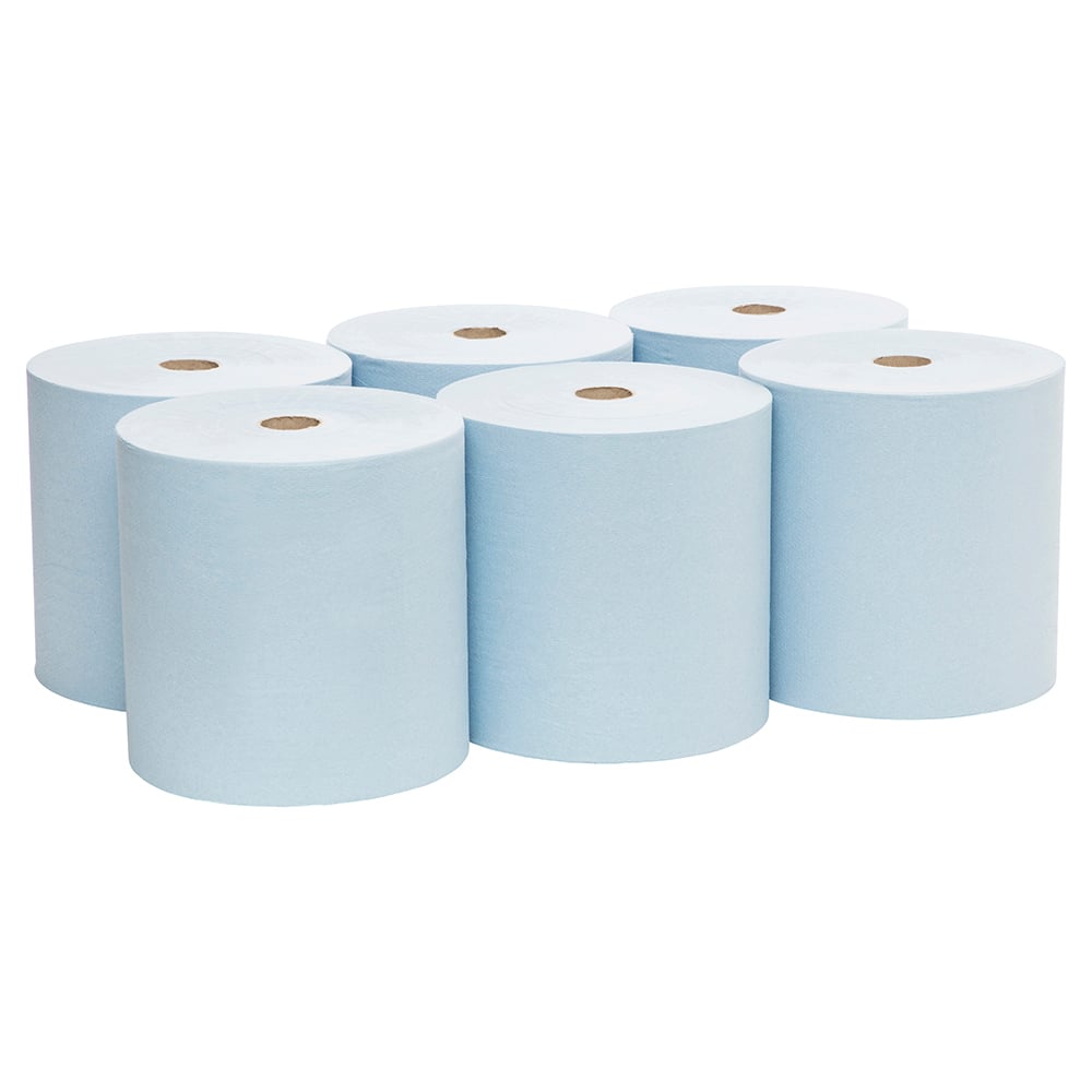 SCOTT® Blue Hard Roll Towel (6668), Paper Towel Roll, 6 Rolls / Case, 305m / Roll (1,830m)
