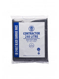 240L BLACK CONTRACTOR (100) - contractor bags