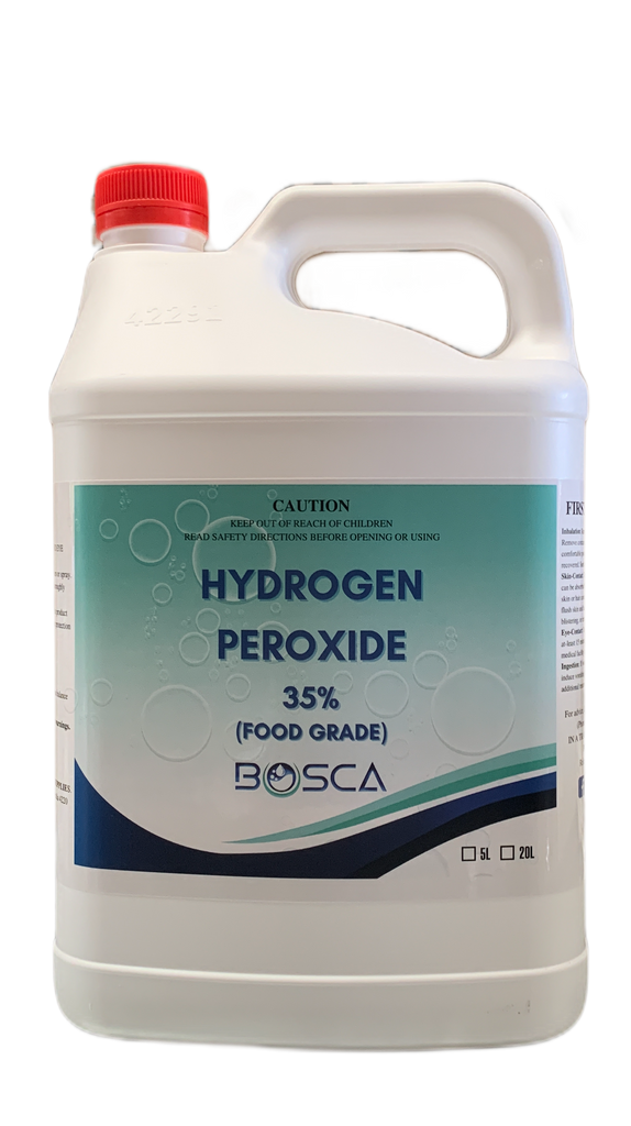 35 % Hydrogen Peroxide (H2O2) Food Grade 5L