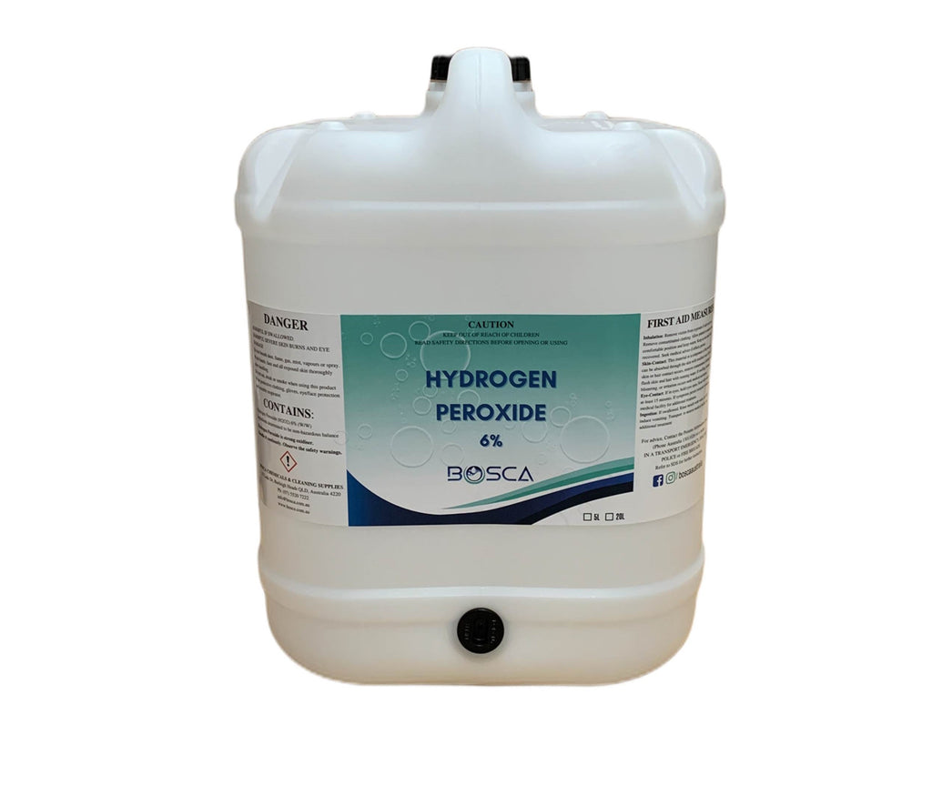 6% Hydrogen peroxide H2O2 Disinfectant All Purpose Cleaner 20L - Bosca Chemicals