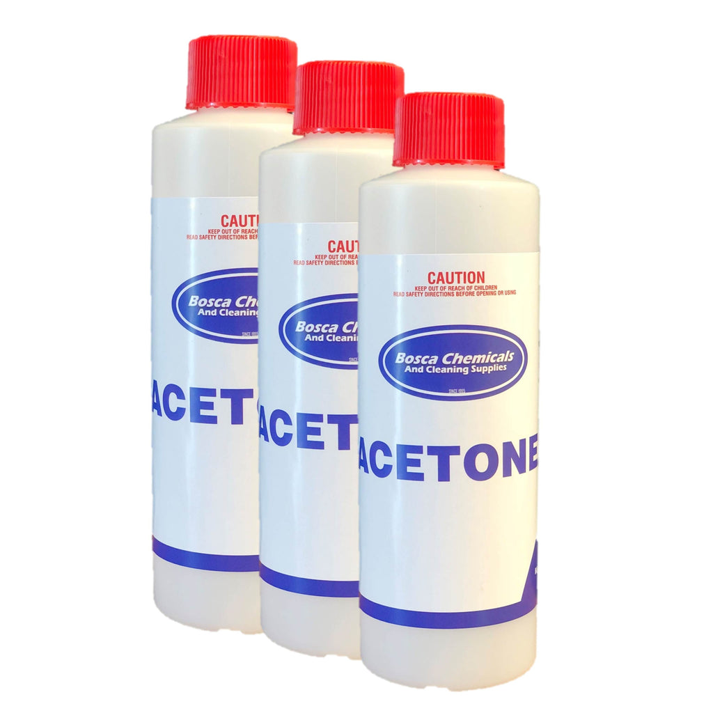 100% Pure Acetone 250ml Tripple pack