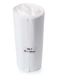 36L White Kitchen Tidy Bin Liner Roll (1000 bags)