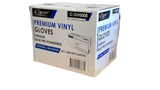 Capri Vinyl Pre-powdered Medium blue Gloves C-GV0008