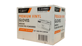 Capri Premium Vinyl Gloves Pre Powdered Medium Clear 1000 Pcs (10 X 100pcs) C-GV0002