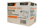 Capri Premium Vinyl Gloves Pre Powdered Extra-Large Clear 1000 Pcs (10 X 100pcs)- C-GV0013