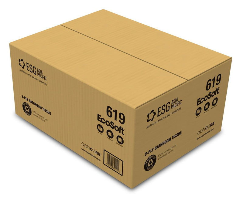 ESG EcoSoft 2 Ply Toilet Tissue Opticore 619  (36/Ctn)