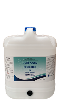Hydrogen Peroxide 9% Food Grade 20L - Bosca Chemicals