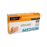 Capri Premium Vinyl Gloves Powder Free Medium Clear 100 Pcs C-GV0005